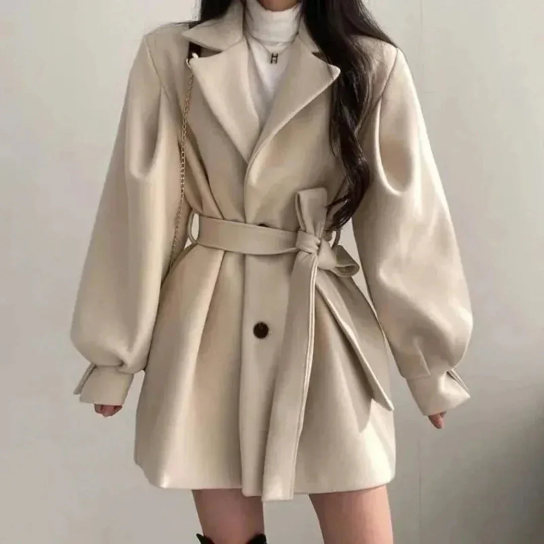 Charlotte | Women's Belted Coat | Tie Waist · Eltrendio