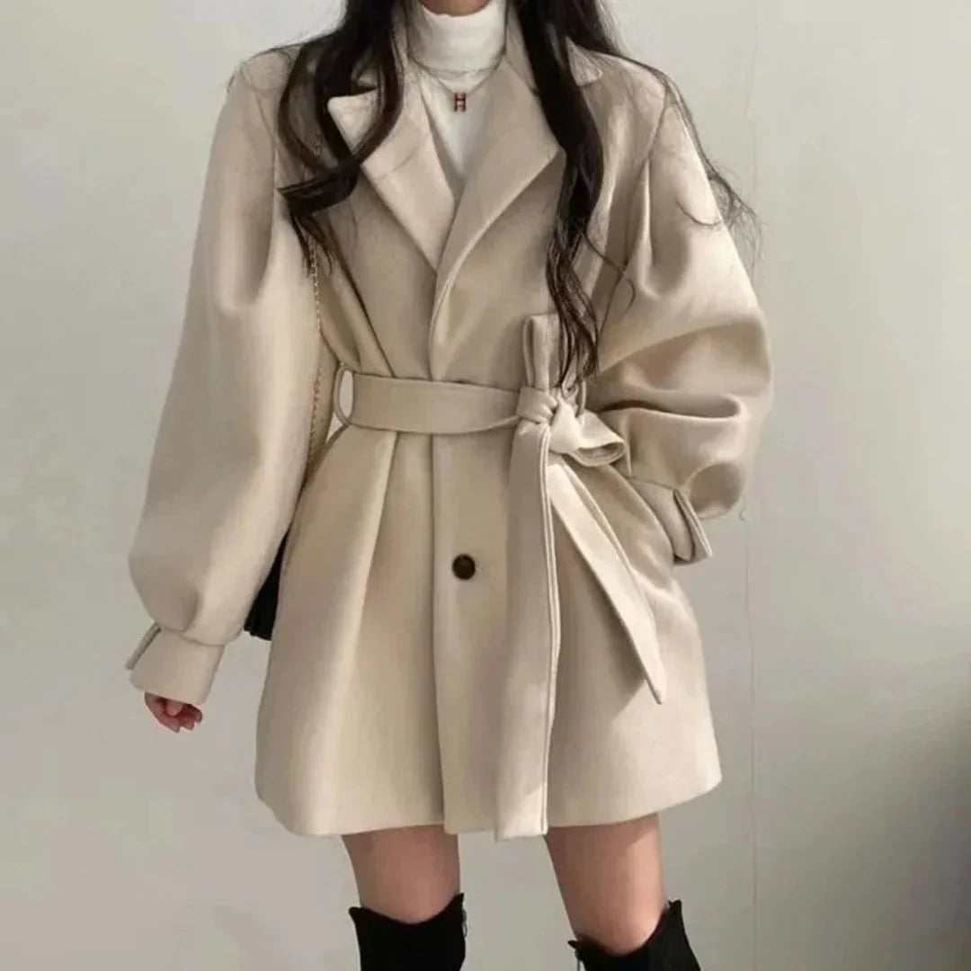 Charlotte | Women's Belted Coat | Tie Waist · Eltrendio