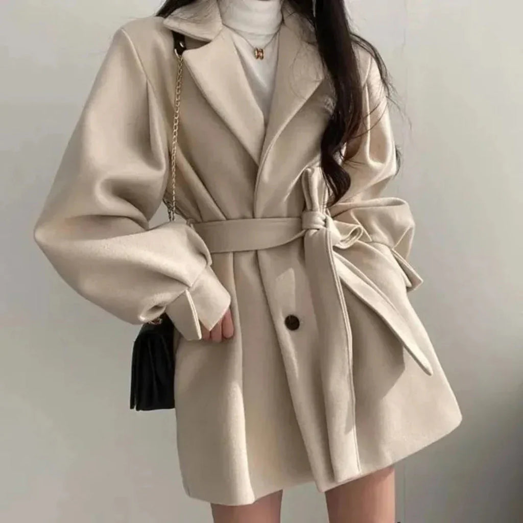 Charlotte | Women's Belted Coat | Tie Waist · Eltrendio