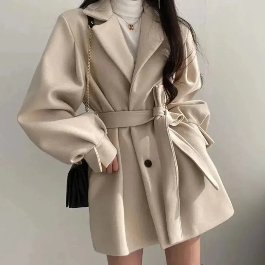 Charlotte | Women's Belted Coat | Tie Waist · Eltrendio