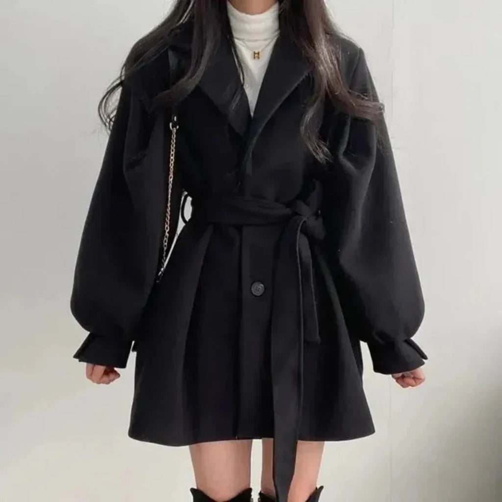Charlotte | Women's Belted Coat | Tie Waist · Eltrendio