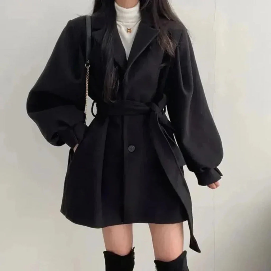 Charlotte | Women's Belted Coat | Tie Waist · Eltrendio
