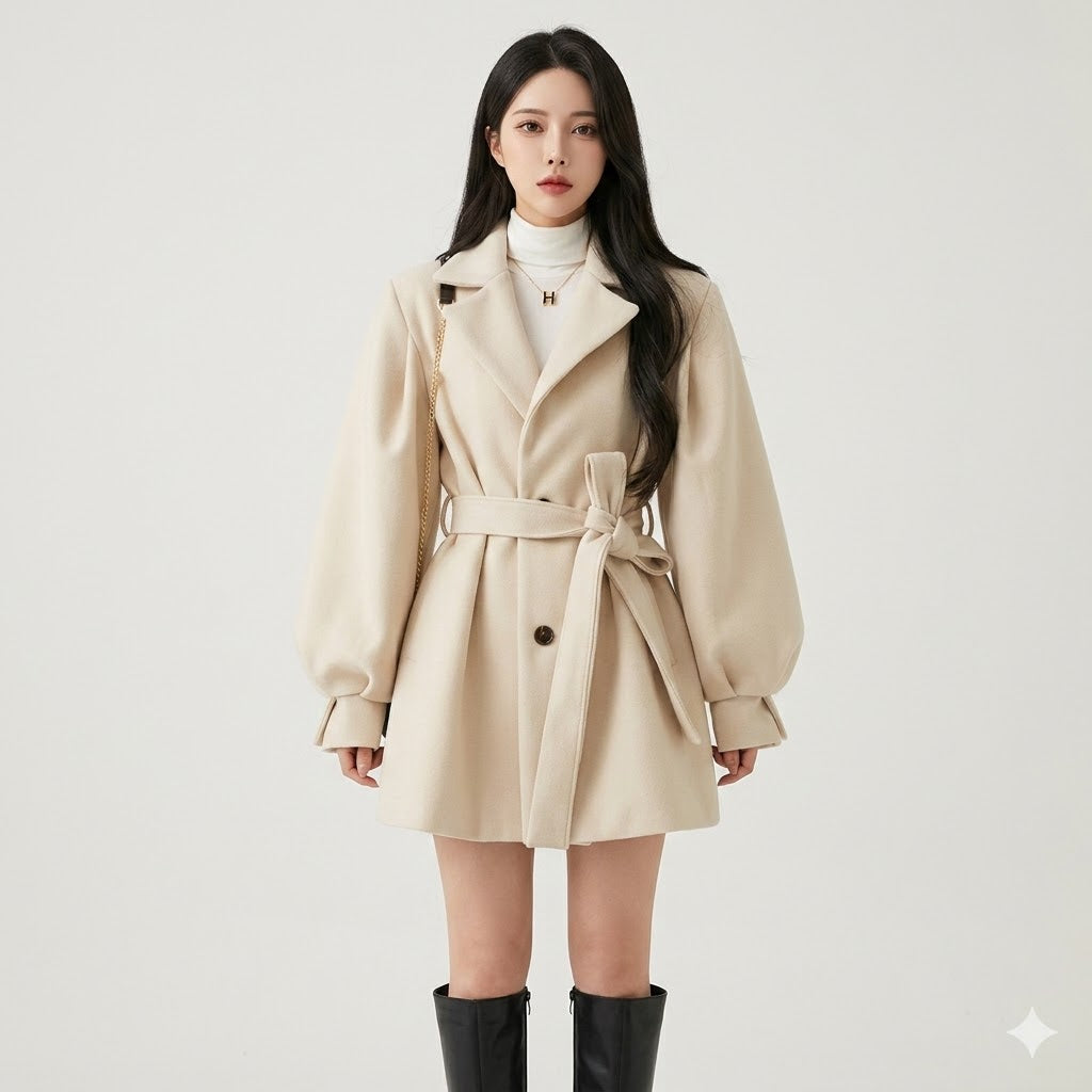 Charlotte | Women's Belted Coat | Tie Waist · Eltrendio