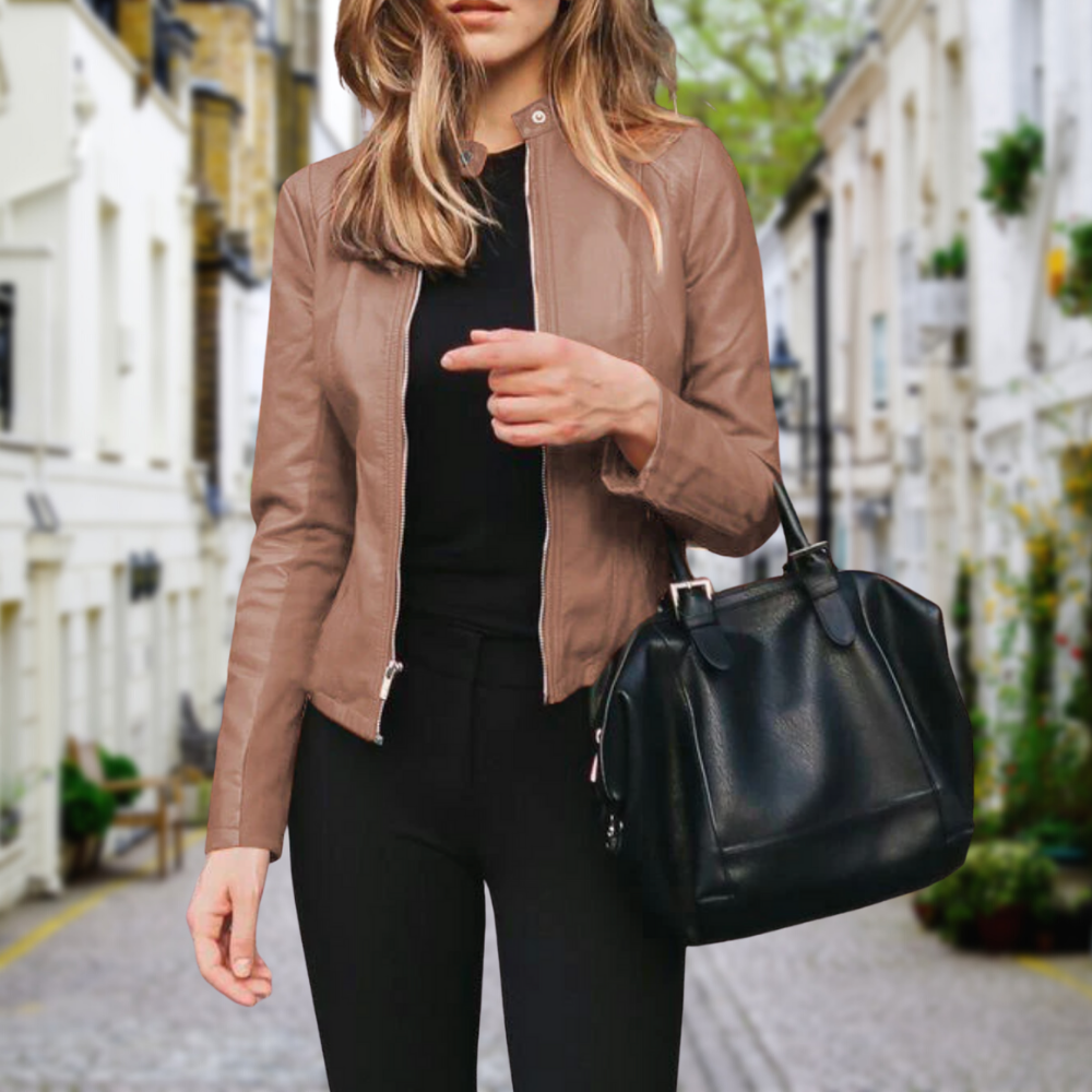 Charlotte | Women's Biker Jacket | Faux Leather · Eltrendio