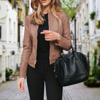 Charlotte | Women's Biker Jacket | Faux Leather · Eltrendio