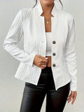 Charlotte | Women's Cable-Knit Jacket | Button-Front · Eltrendio