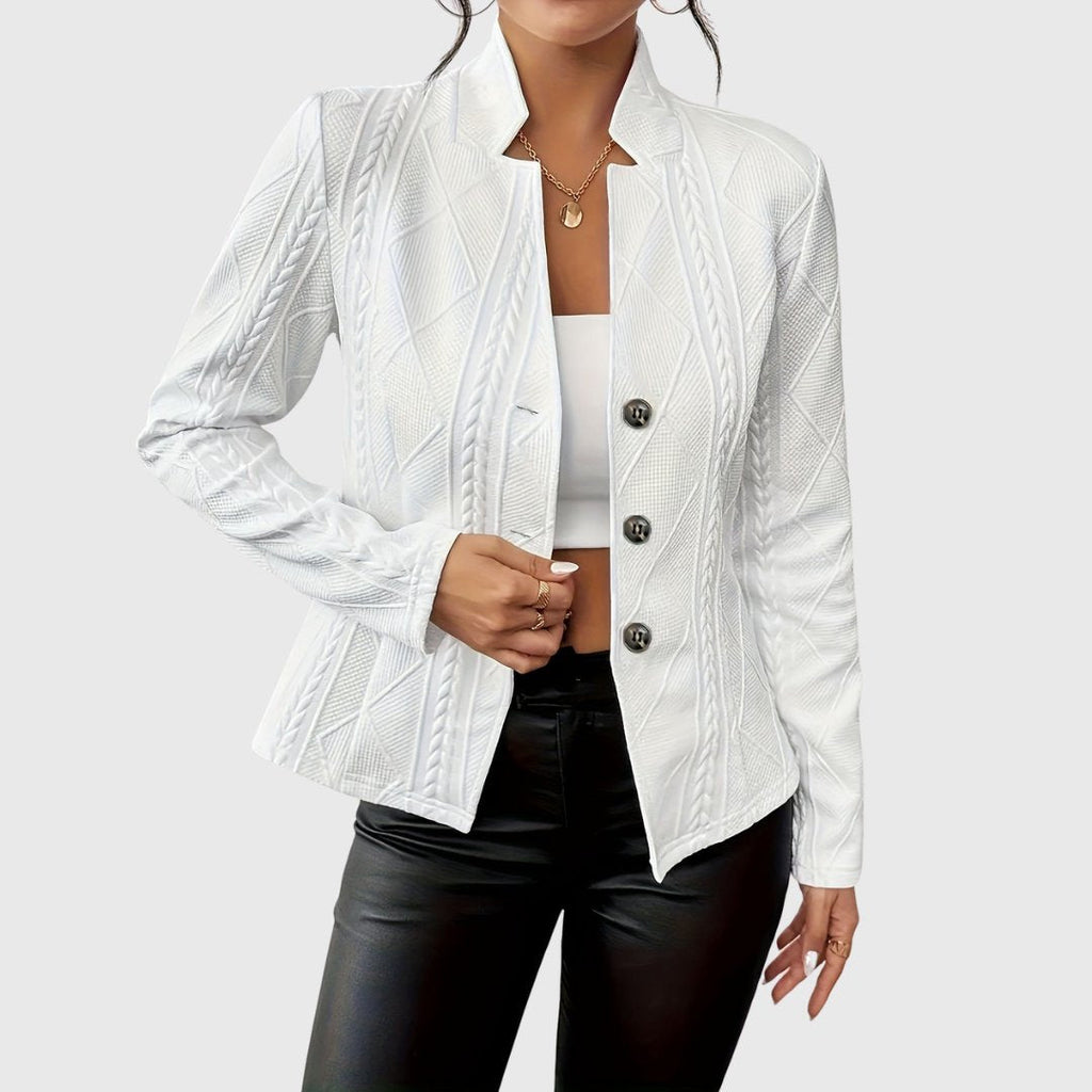 Charlotte | Women's Cable-Knit Jacket | Button-Front · Eltrendio