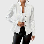 Charlotte | Women's Cable-Knit Jacket | Button-Front · Eltrendio