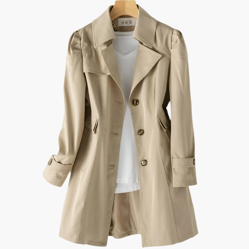 Charlotte | Women's Classic Trench Coat | Button-Front · Eltrendio