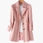 Charlotte | Women's Classic Trench Coat | Button-Front · Eltrendio