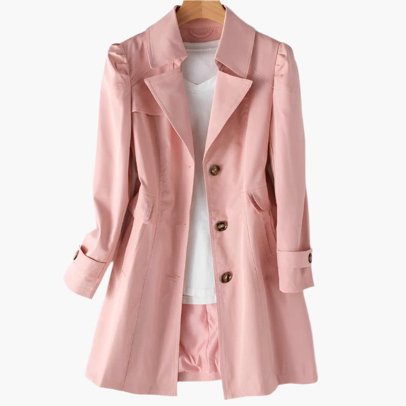 Charlotte | Women's Classic Trench Coat | Button-Front · Eltrendio