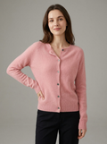 Charlotte | Women's Crew Neck Cardigan | Merino Wool-Eltrendio