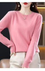 Charlotte | Women's Crew Neck Jumper | Ribbed Trim · Eltrendio