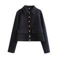 Charlotte | Women's Cropped Jacket | Button-Front · Eltrendio