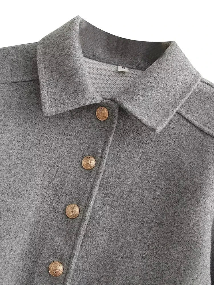 Charlotte | Women's Cropped Jacket | Button-Front · Eltrendio