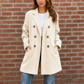 Charlotte | Women's Double-Breasted Peacoat | Notch Lapel · Eltrendio