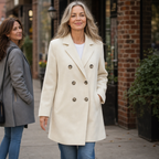 Charlotte | Women's Double-Breasted Peacoat | Notch Lapel · Eltrendio