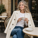 Charlotte | Women's Double-Breasted Peacoat | Notch Lapel · Eltrendio
