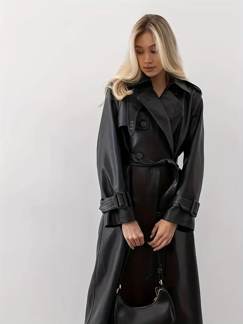 Charlotte | Women's Double-Breasted Trench Coat | Belted · Eltrendio