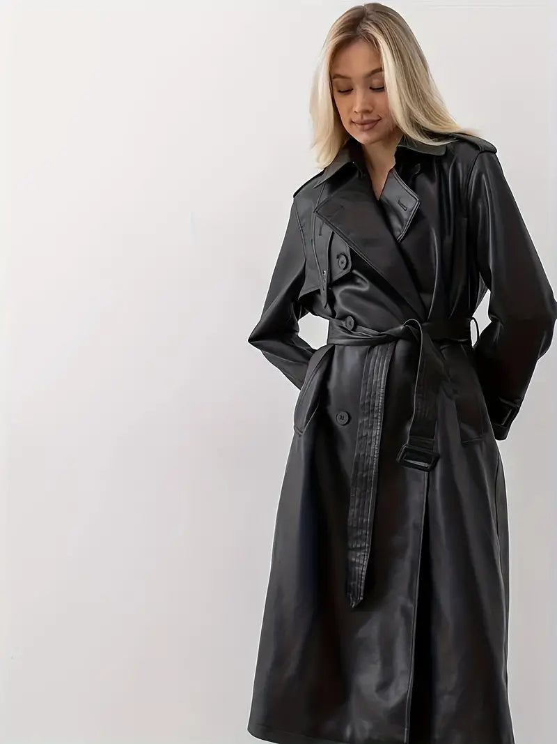 Charlotte | Women's Double-Breasted Trench Coat | Belted · Eltrendio