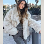 Charlotte | Women's Faux Fur Coat | Collared · Eltrendio