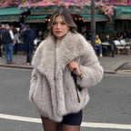 Charlotte | Women's Faux Fur Coat | Collared · Eltrendio