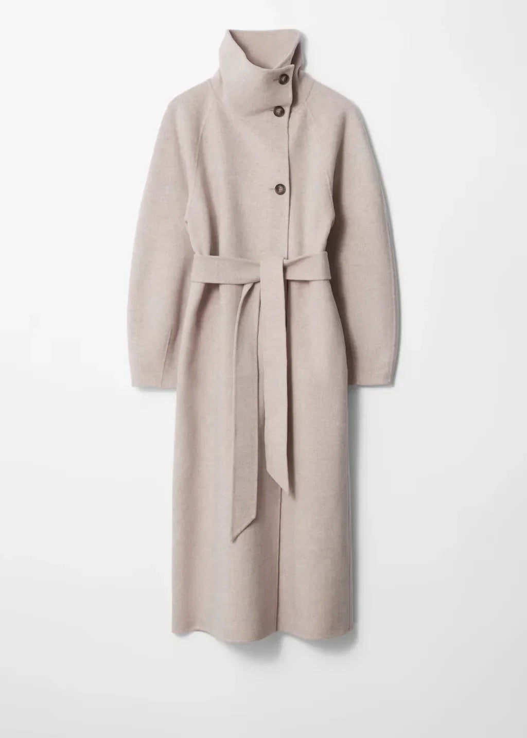 Charlotte | Women's Funnel Neck Coat | Belted · Eltrendio