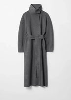 Charlotte | Women's Funnel Neck Coat | Belted · Eltrendio