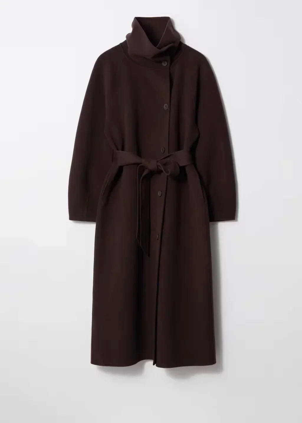 Charlotte | Women's Funnel Neck Coat | Belted · Eltrendio