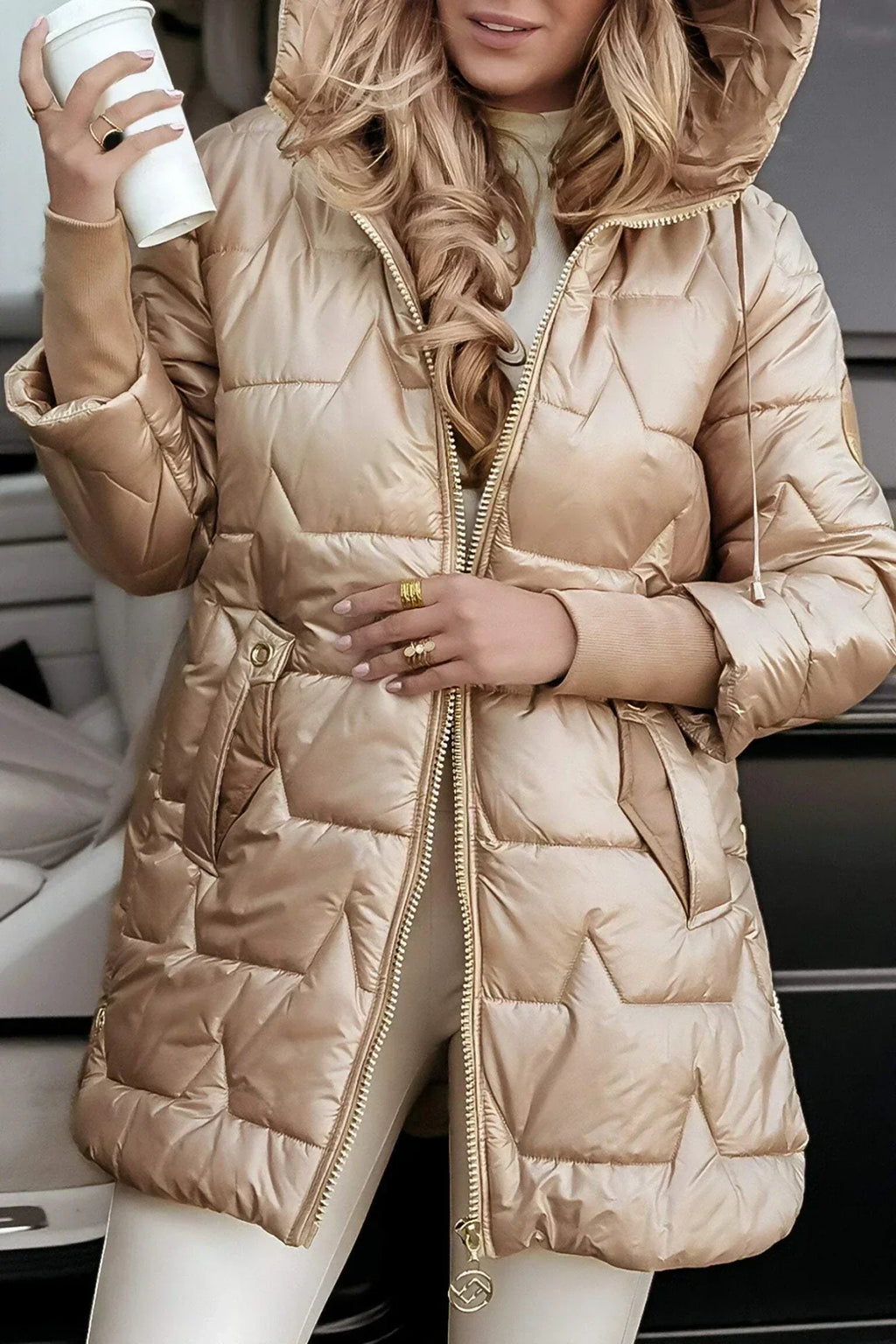 Charlotte | Women's Hooded Puffer Jacket | Quilted · Eltrendio