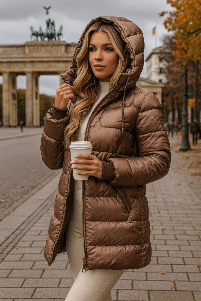 Charlotte | Women's Hooded Puffer Jacket | Quilted · Eltrendio