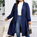 Charlotte | Women's Hooded Trench Coat | Drawstring Waist · Eltrendio