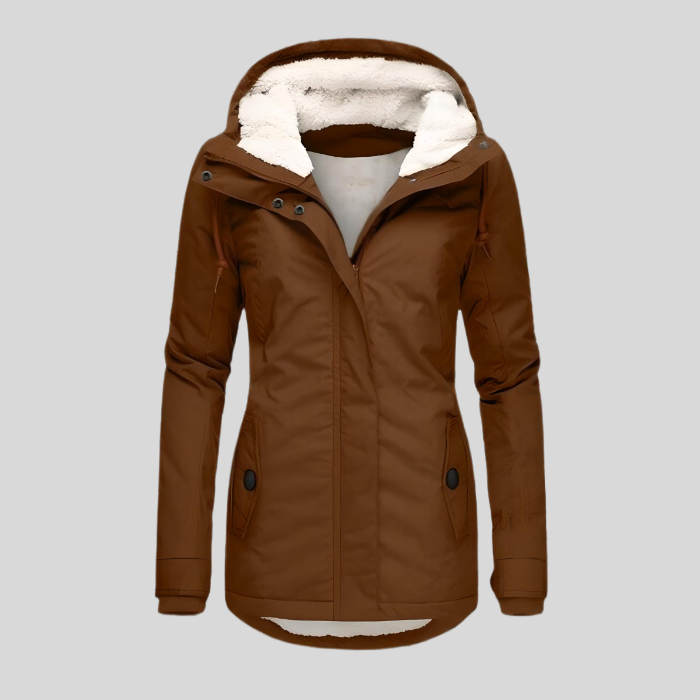 Charlotte | Women's Hooded Winter Jacket | Fleece-Lined · Eltrendio