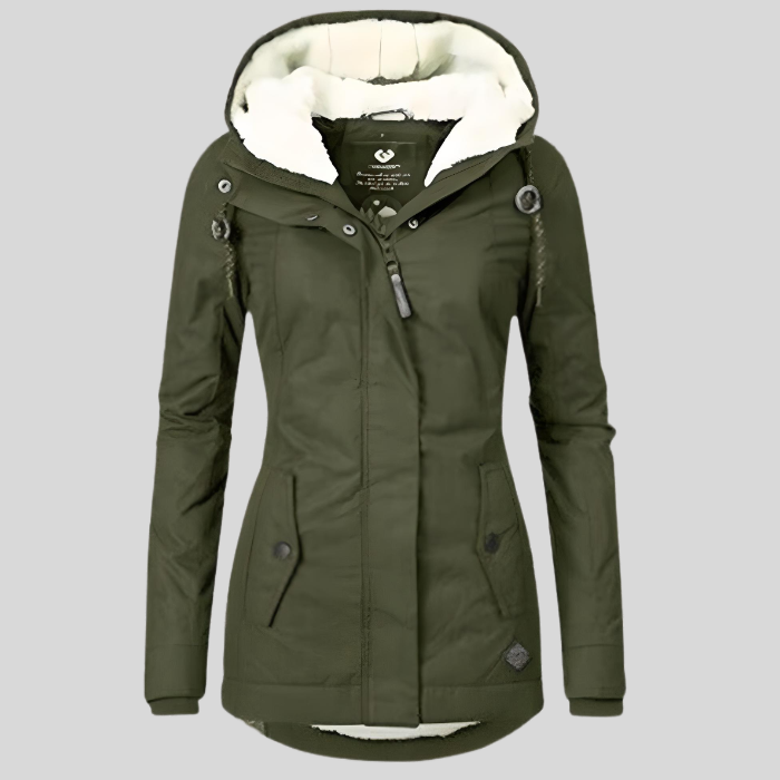 Charlotte | Women's Hooded Winter Jacket | Fleece-Lined · Eltrendio