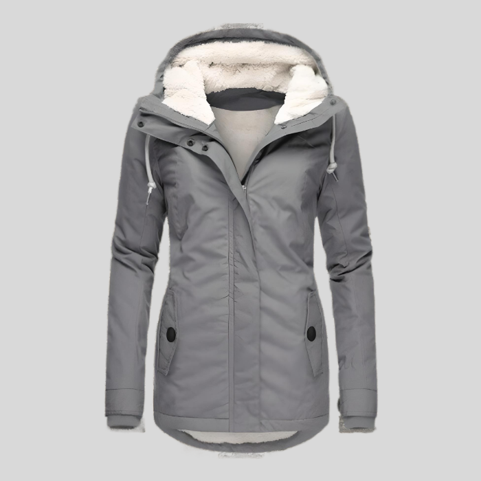 Charlotte | Women's Hooded Winter Jacket | Fleece-Lined · Eltrendio
