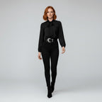 Charlotte | Women's Long-Sleeve Blouse | Bow-Tie Neck · Eltrendio