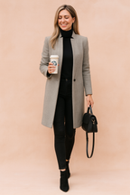 Charlotte | Women's Longline Coat | Open Front · Eltrendio