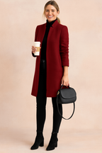 Charlotte | Women's Longline Coat | Open Front · Eltrendio