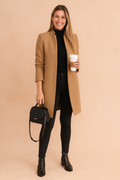 Charlotte | Women's Longline Coat | Open Front · Eltrendio