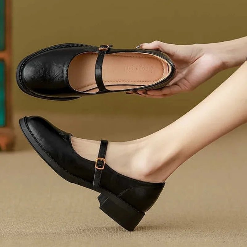 Charlotte | Women's Mary-Jane Shoes | Buckle Strap · Eltrendio
