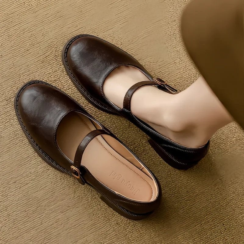 Charlotte | Women's Mary-Jane Shoes | Buckle Strap · Eltrendio
