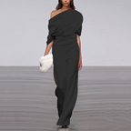 Charlotte | Women's One-Shoulder Jumpsuit | Wide-Leg · Eltrendio