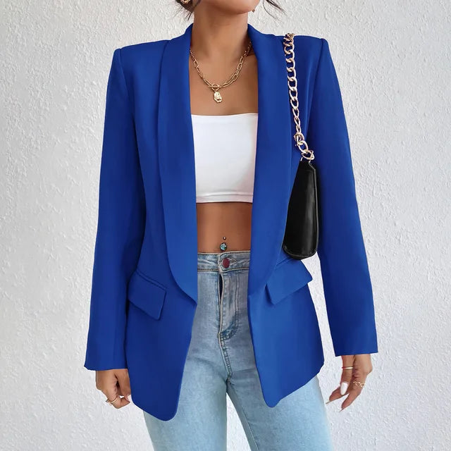 Charlotte | Women's Open-Front Blazer | Notch Lapel · Eltrendio