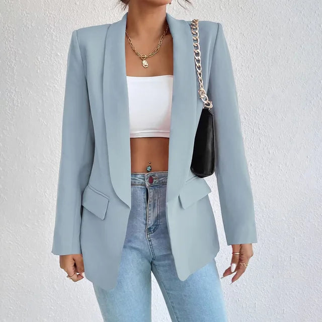 Charlotte | Women's Open-Front Blazer | Notch Lapel · Eltrendio