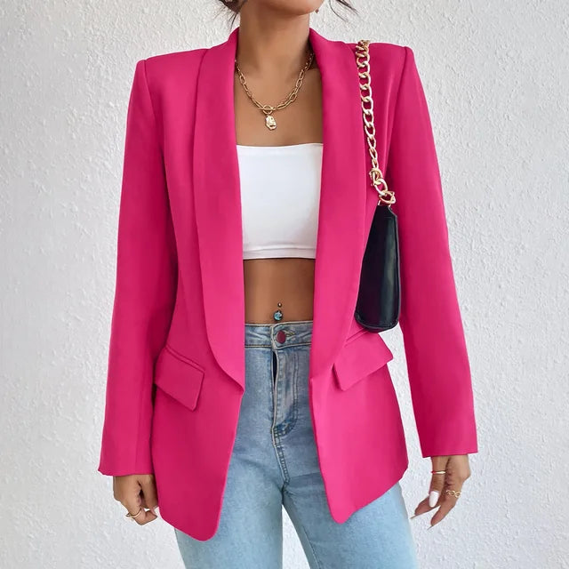 Charlotte | Women's Open-Front Blazer | Notch Lapel · Eltrendio