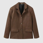 Charlotte | Women's Oversized Blazer | Suede · Eltrendio
