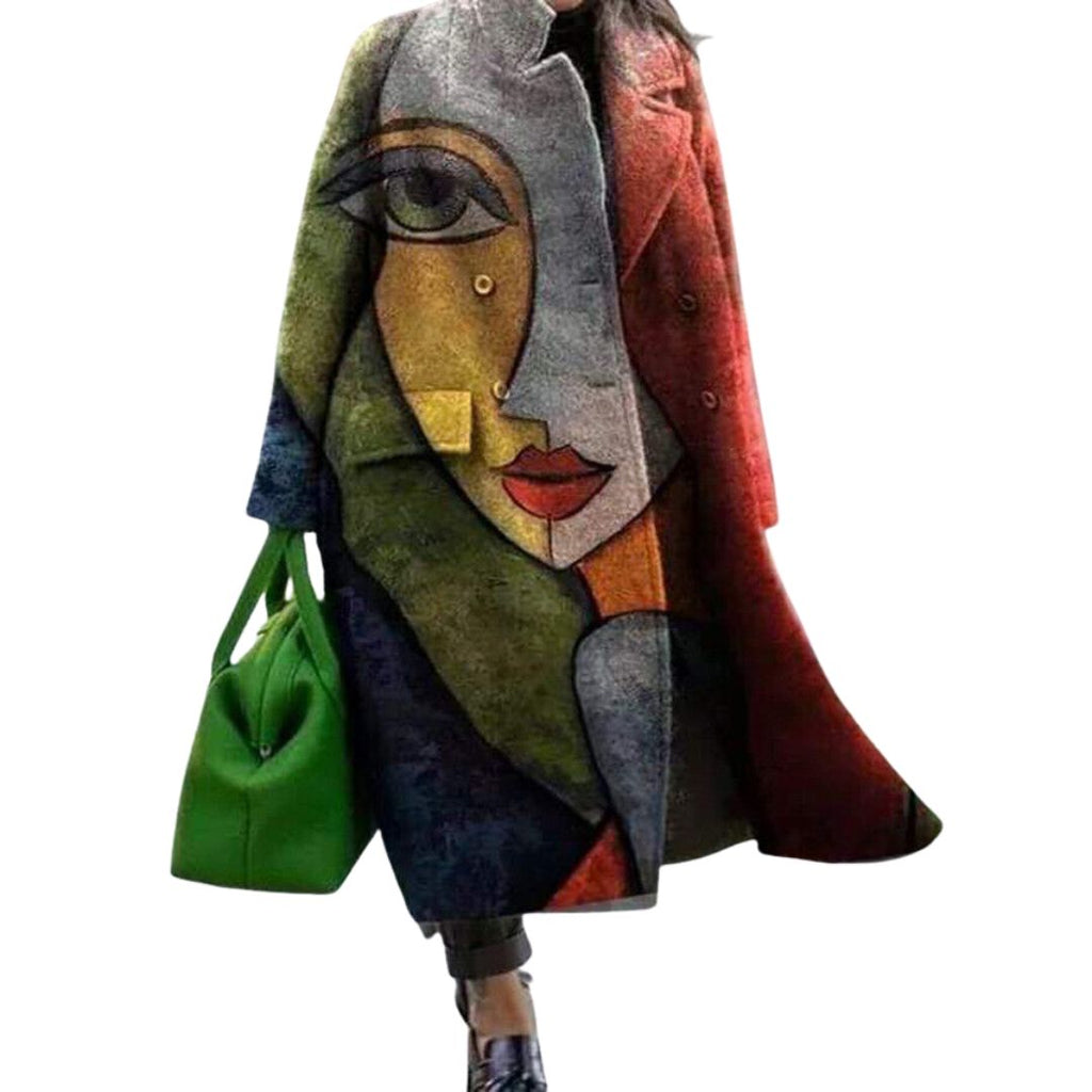 Charlotte | Women's Oversized Coat | Checked Wool · Eltrendio