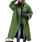Charlotte | Women's Oversized Coat | Checked Wool · Eltrendio