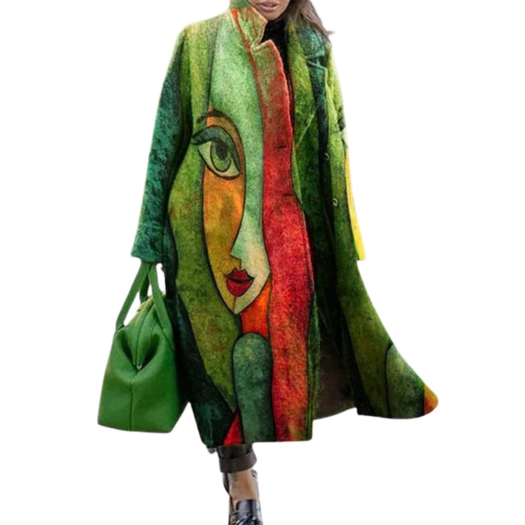 Charlotte | Women's Oversized Coat | Checked Wool · Eltrendio