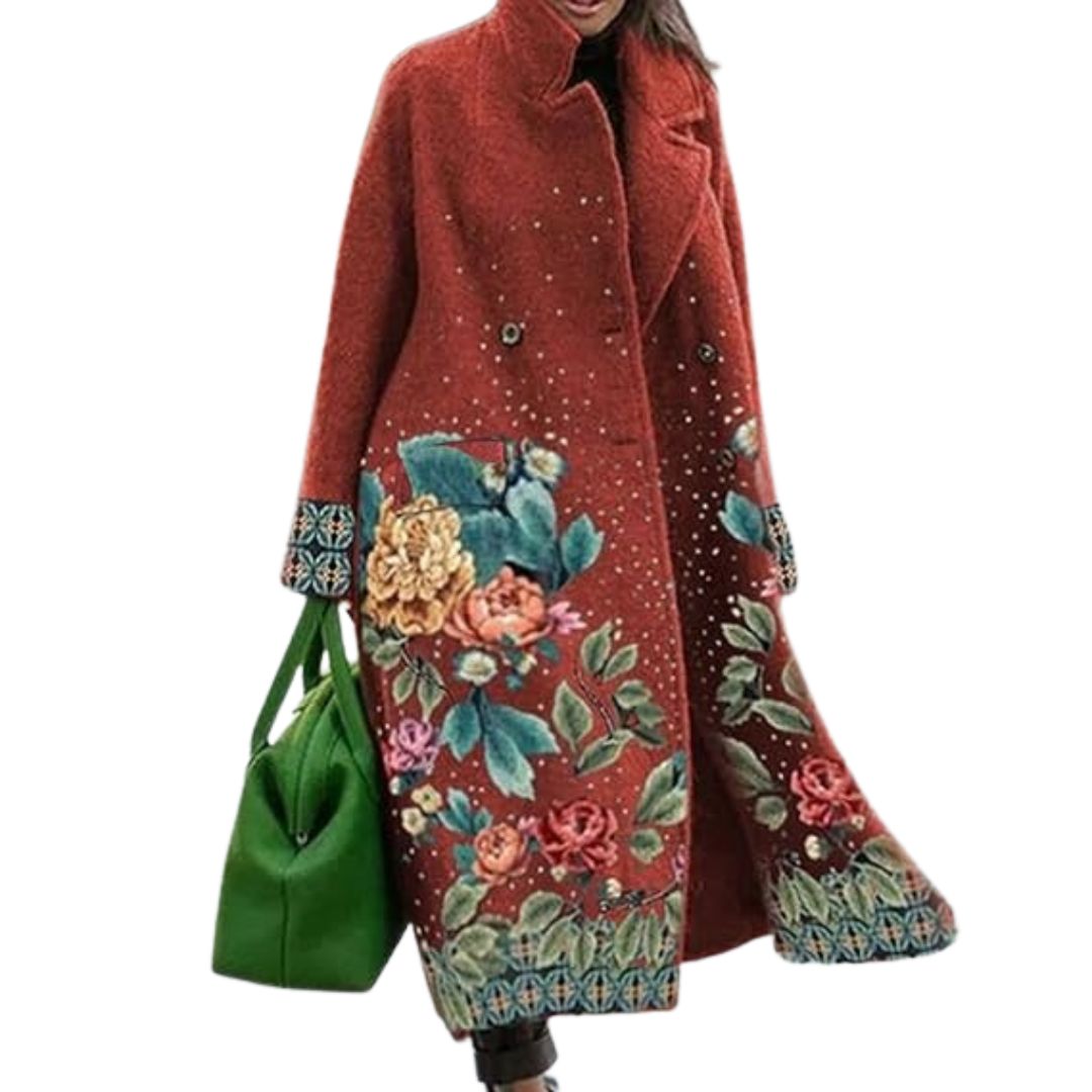 Charlotte | Women's Oversized Coat | Checked Wool · Eltrendio